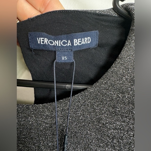 Veronica Beard Cyrus Long Sleeve Shimmer Ruched Mini Dress Size XS NWT - Picture 8 of 11